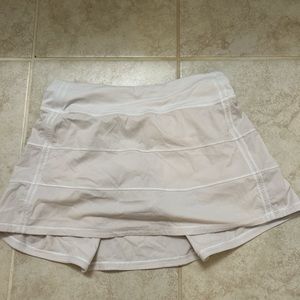 Lululemon pace rival tennis skirt white
